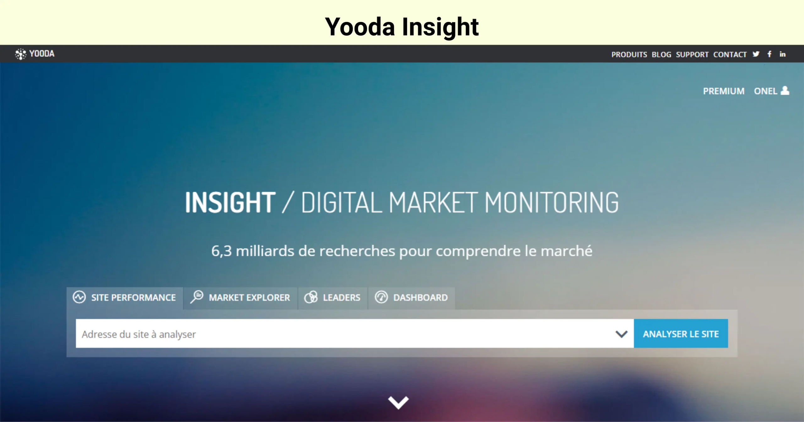 Yooda Insight comme une alternative semrush