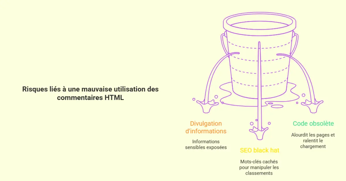 Quels sont les risques à l(utilisation des commentaires HTML sur le SEO