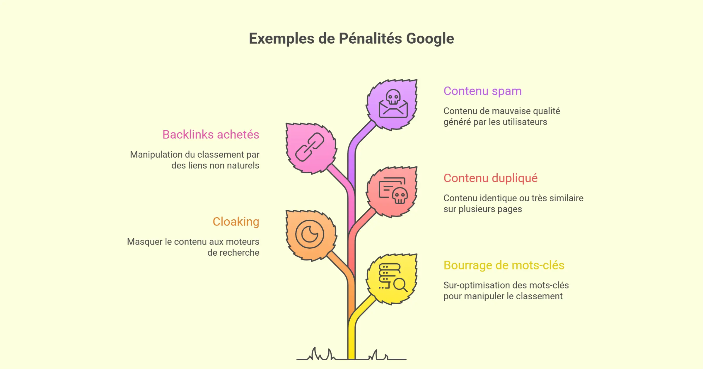 Quelques exemples de pénalités de google