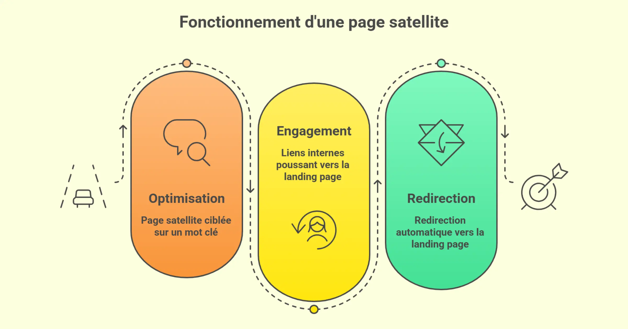 comment marche une page satellite